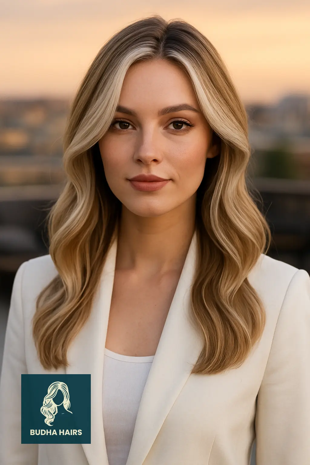 Dirty Blonde with Platinum Money Pieces