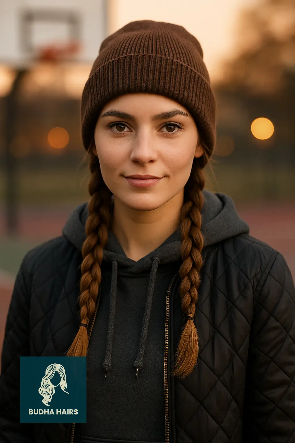 Dutch Braids with Beanie