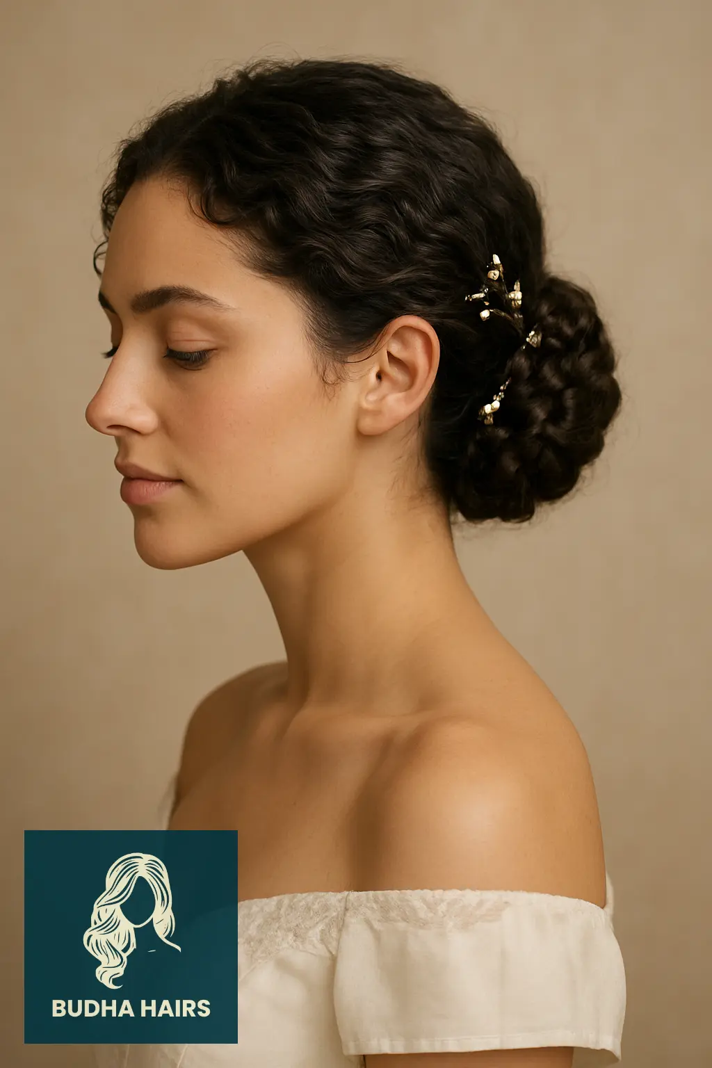 30 Protective Hairstyles for 3a Hair to Keep Your Curls Healthy and Stylish 9 Elegant Braided Bun with Accessories