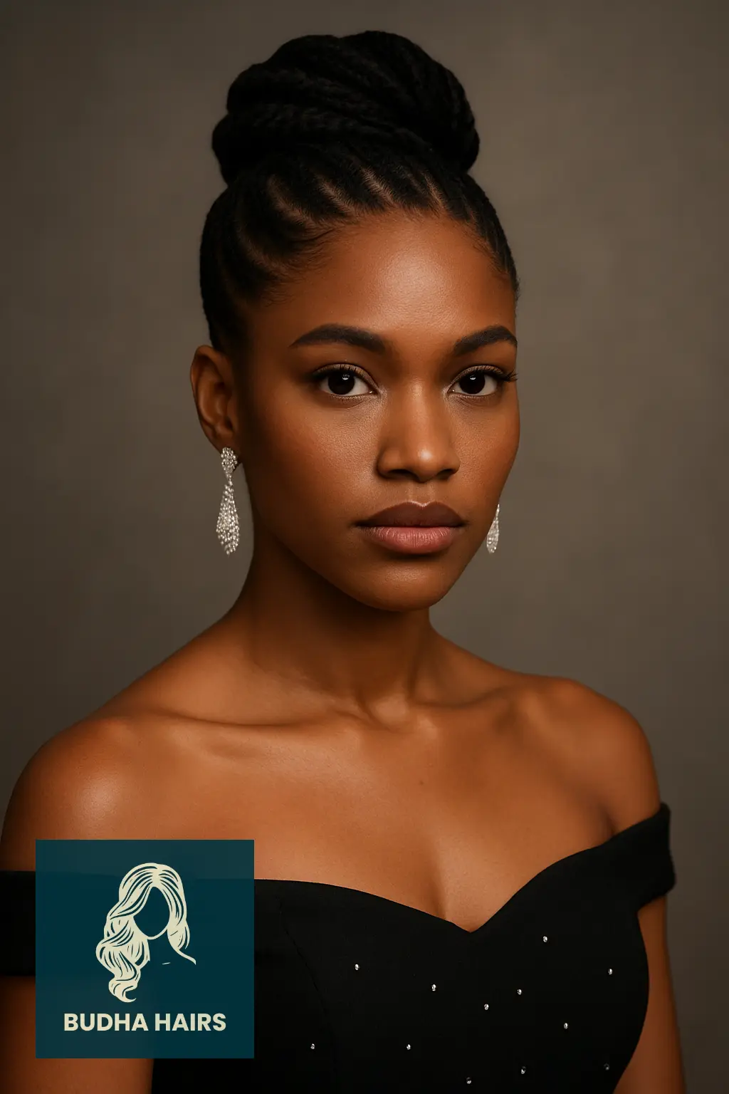 Flat Twists into High Bun