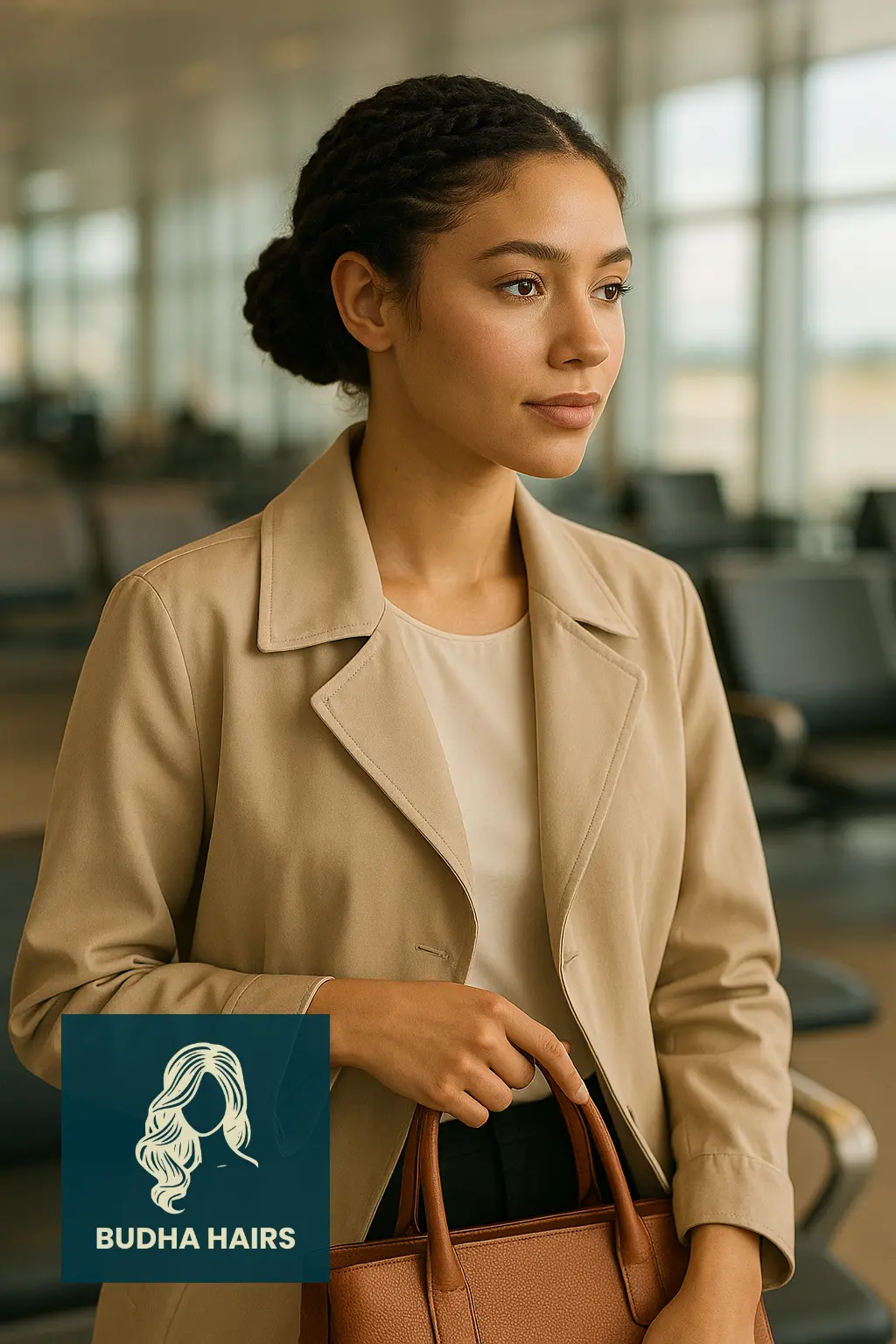 Flat Twists into Low Bun