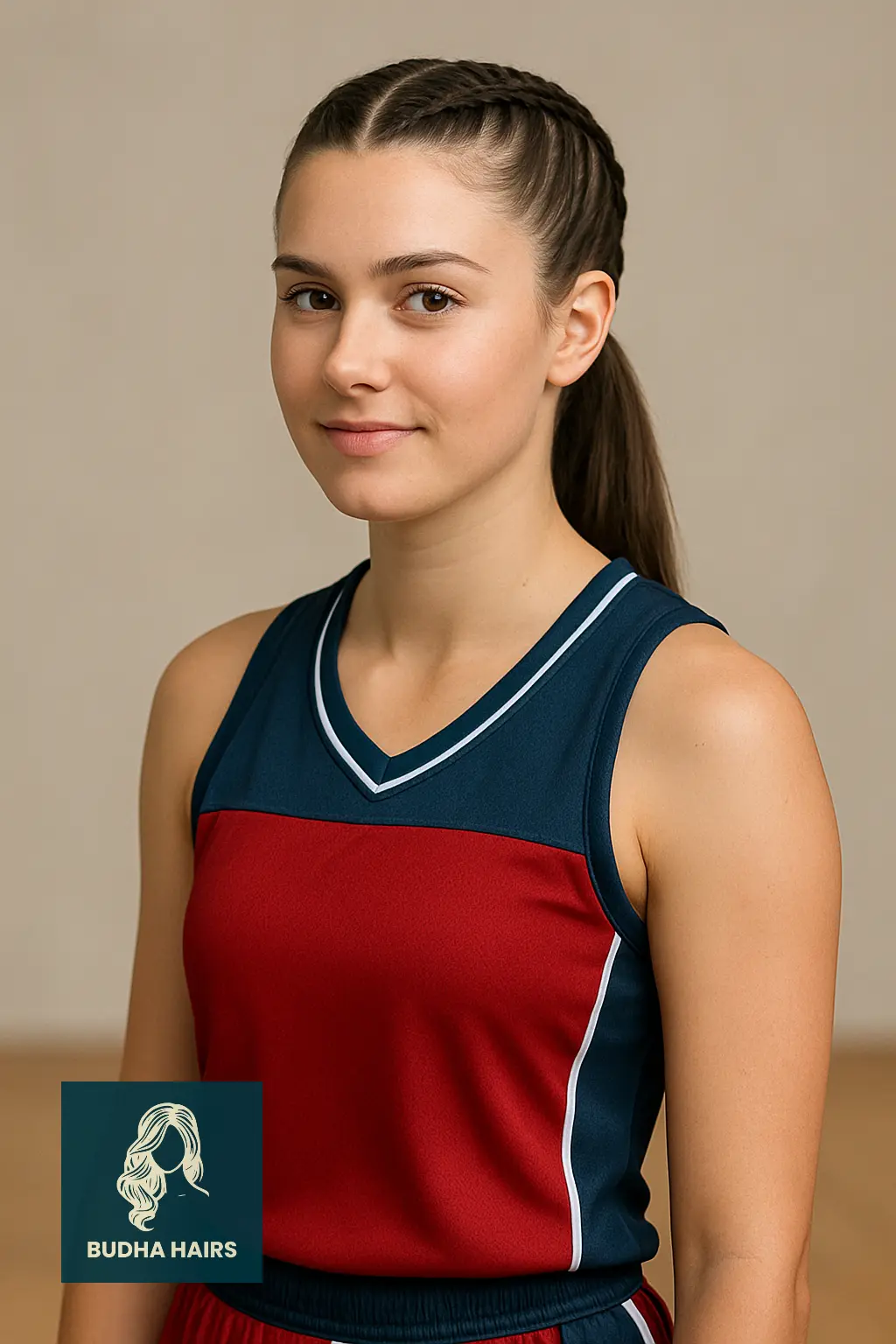 French Braids with Ponytail Finish