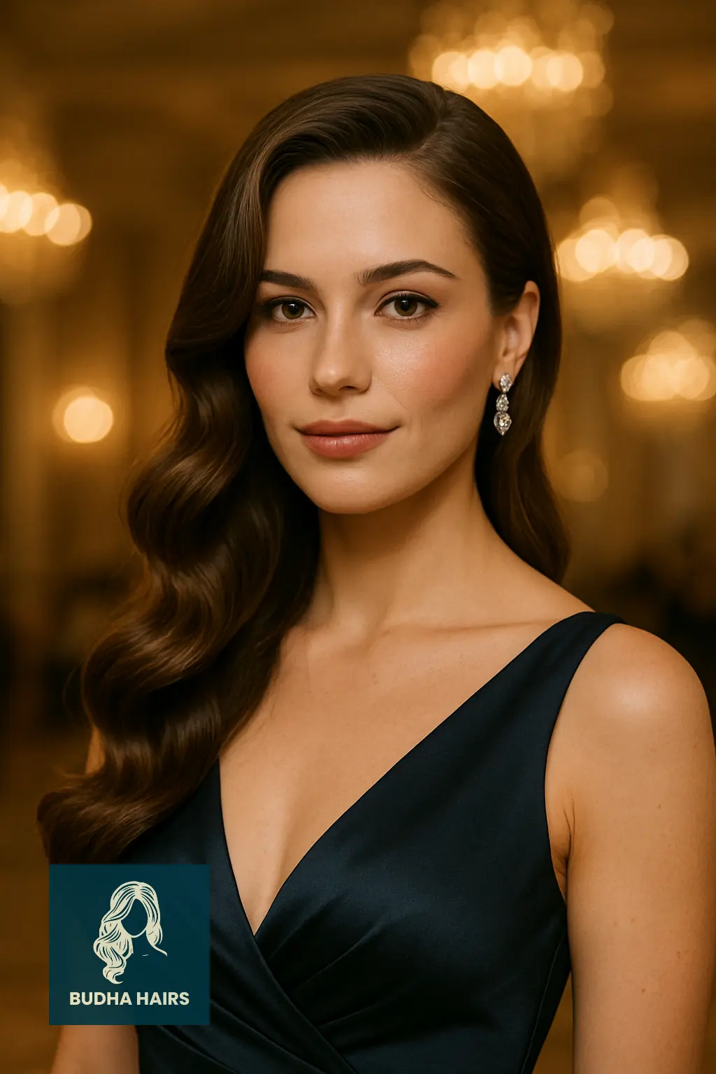 Glamorous Waves with Side Sweep
