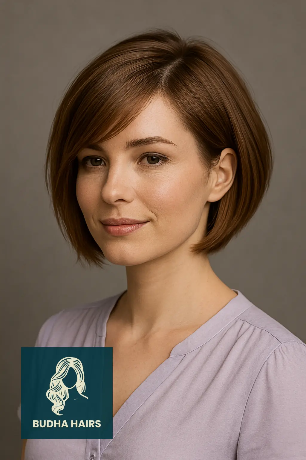 Graduated Bob with Side-Swept Bangs