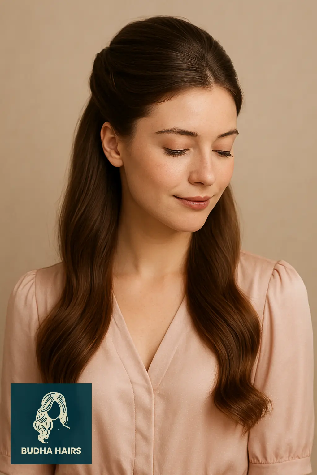 30 Stunning Half-Up Fishtail Braid Hairstyles to Try in 2026 26 Half-Up Fishtail with Hair Wrap