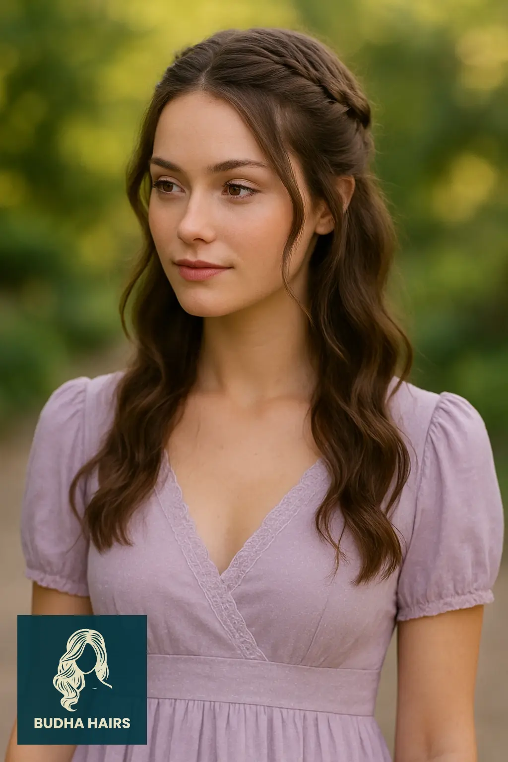 30 Stunning Half-Up Fishtail Braid Hairstyles to Try in 2026 12 Half-Up Fishtail with Loose Tendrils