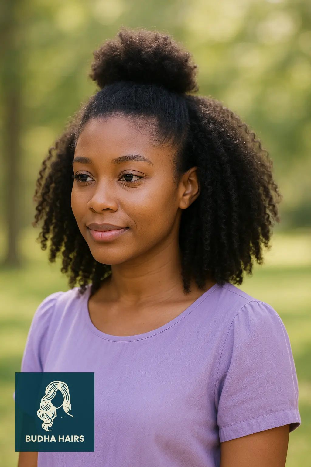 30 Stunning Awkward Length 4C Hairstyles to Try in 2025 6 Half-Up, Half-Down Natural Style