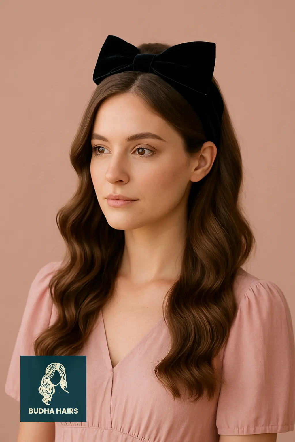 Half-Up Half-Down with Oversized Bow