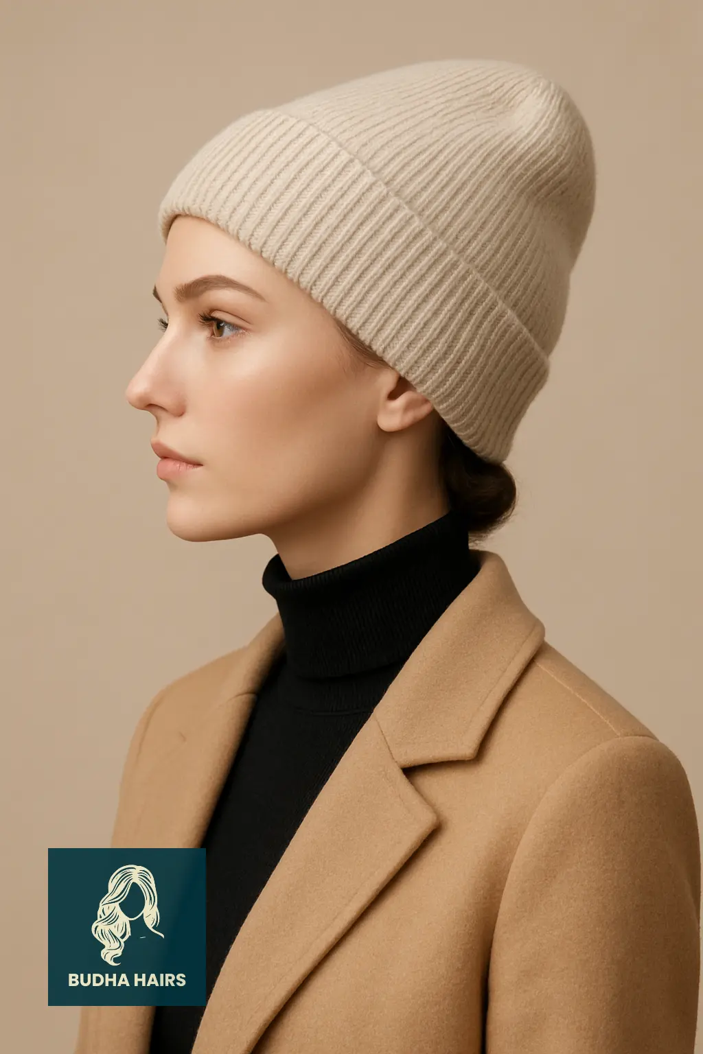 Hidden French Twist Under Beanie