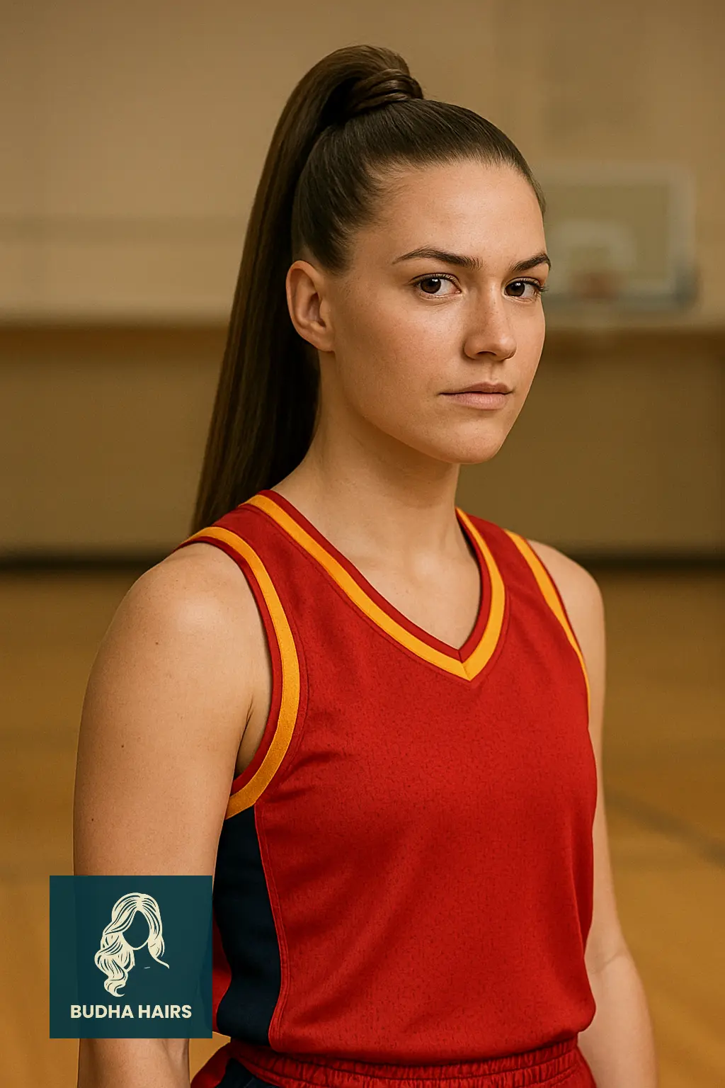 High Ponytail with Braided Base