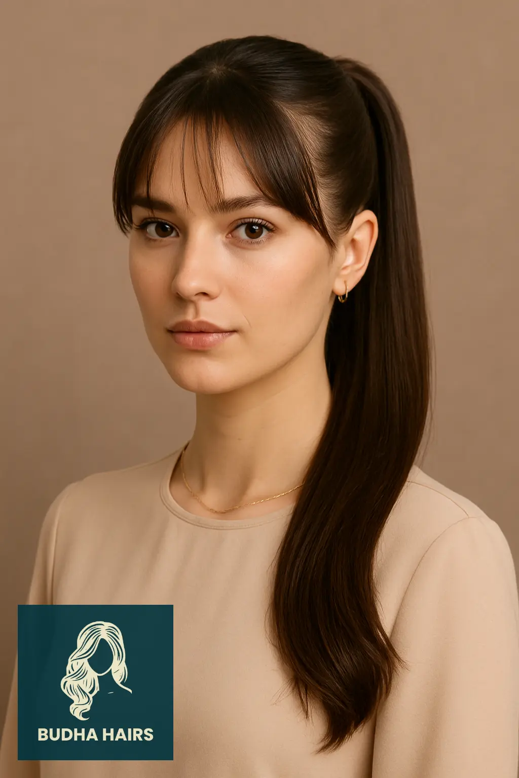 32 Gorgeous Weave Ponytail Hairstyles with Bangs for Every Occasion 19 High Ponytail with Curtain Bangs