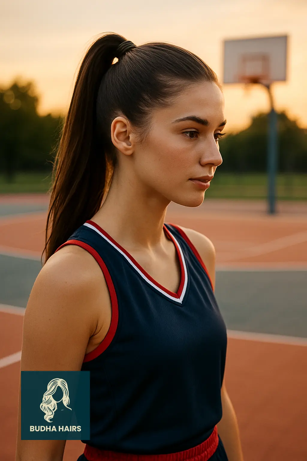 High Ponytail with Secure Wrap