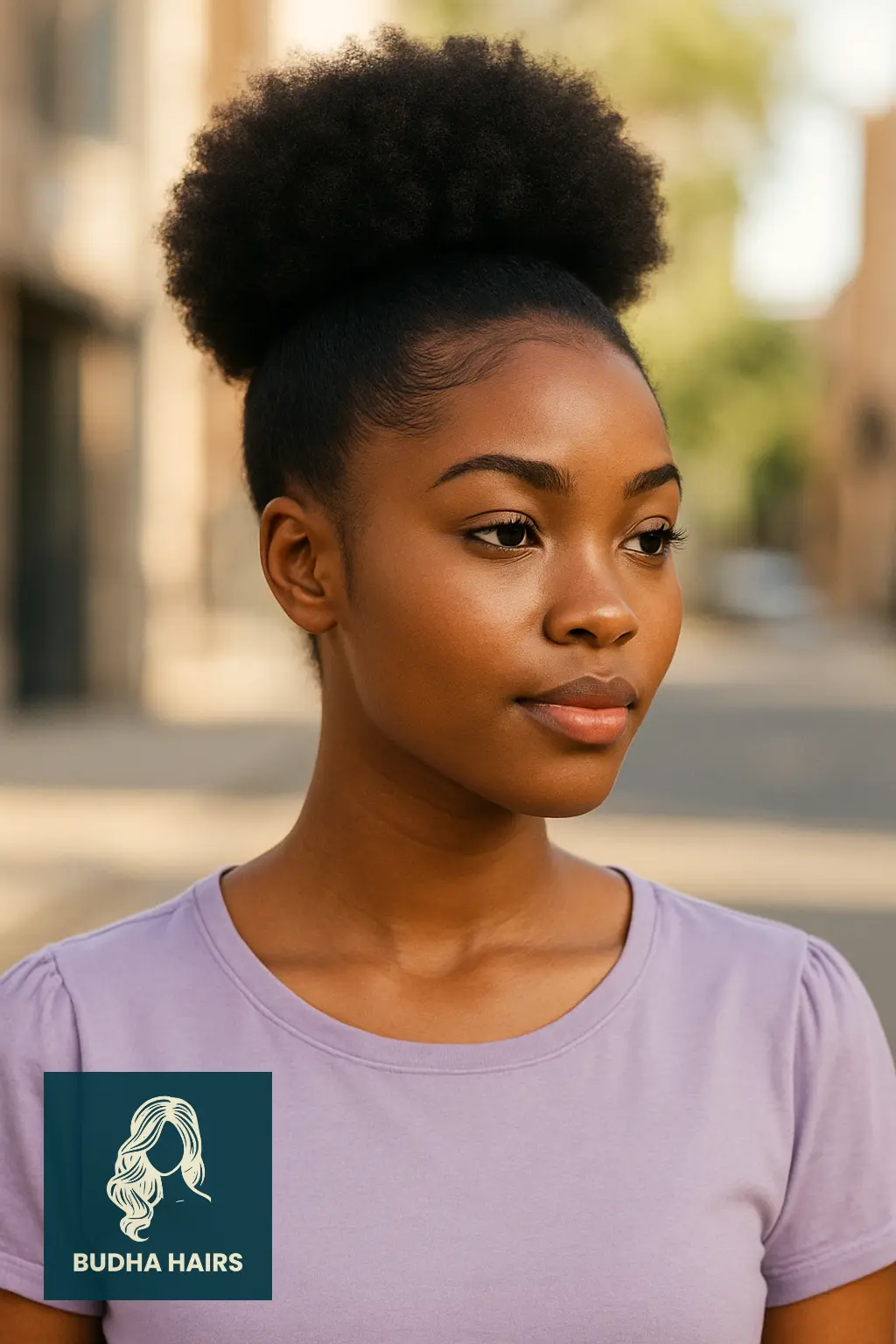 30 Stunning Awkward Length 4C Hairstyles to Try in 2025 12 High Puff with Added Extensions