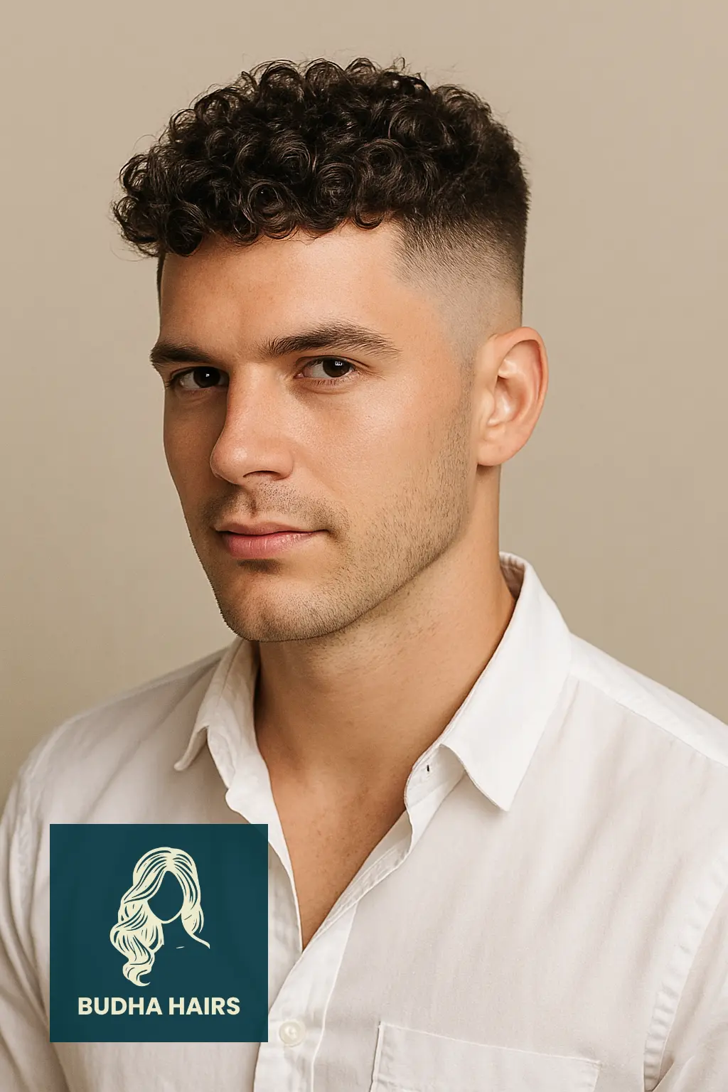 High Skin Fade with Defined Ringlets