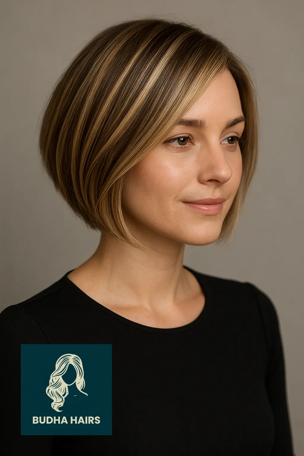 Inverted Bob with Bold Highlights