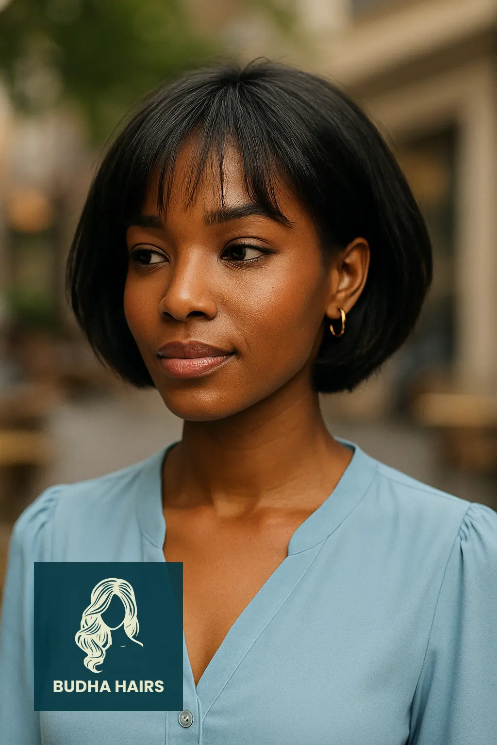 Inverted Bob with Wispy Fringe