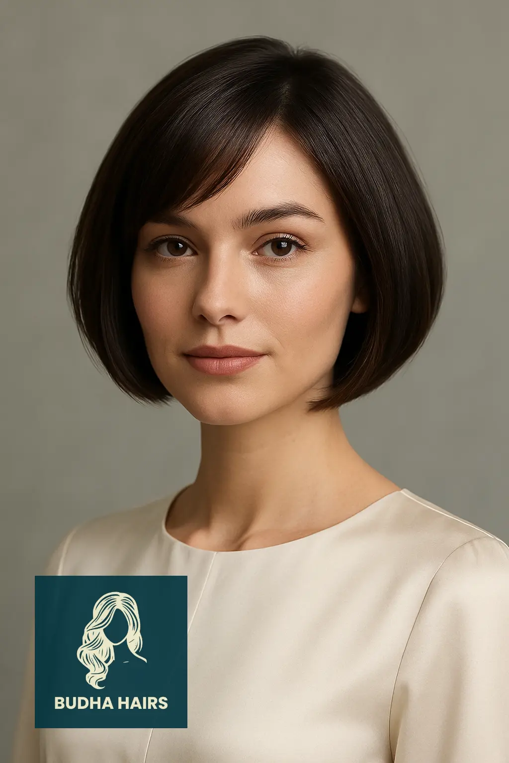 Inverted Bob with Wispy Side Bangs