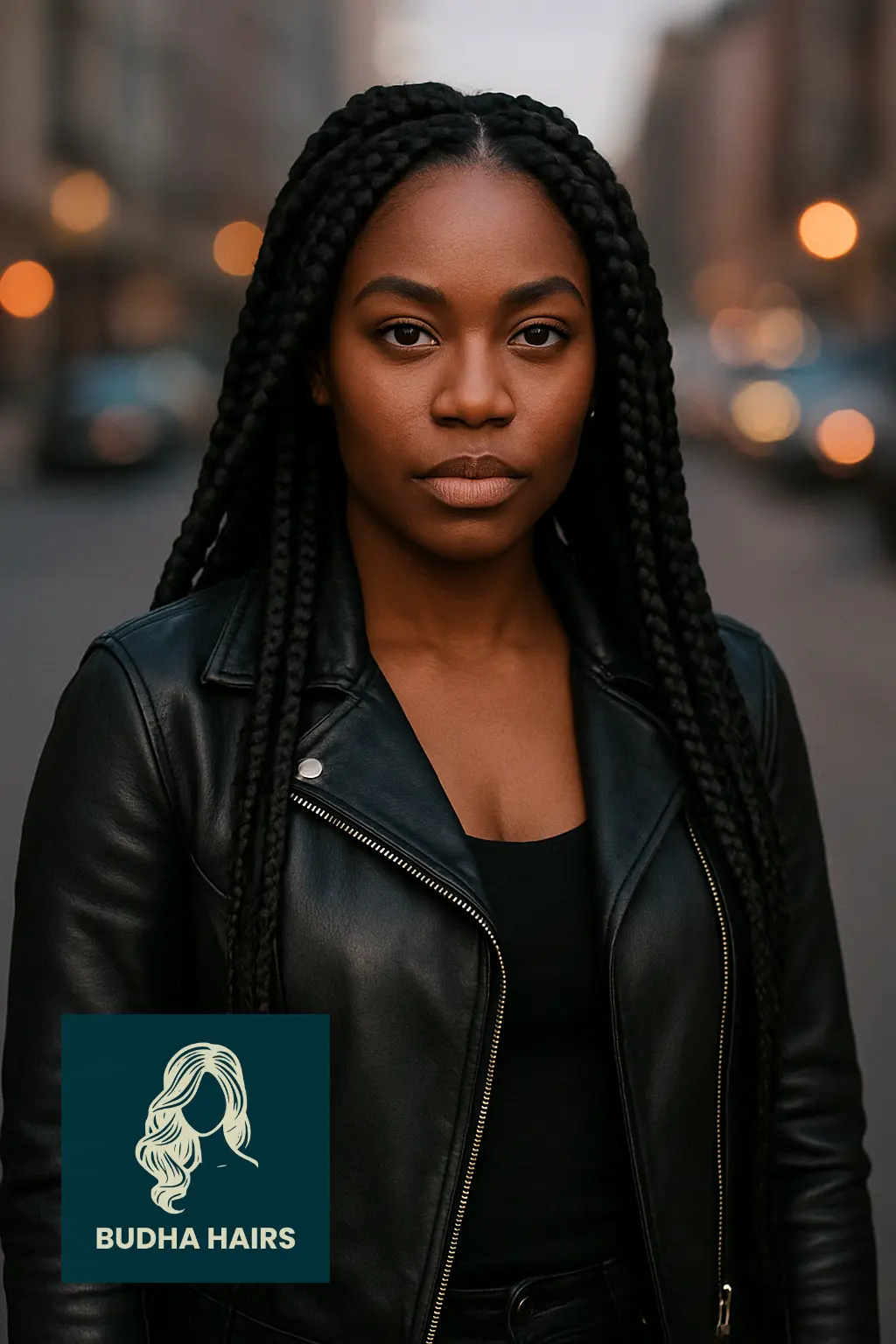 Jumbo Box Braids for a Bold Look