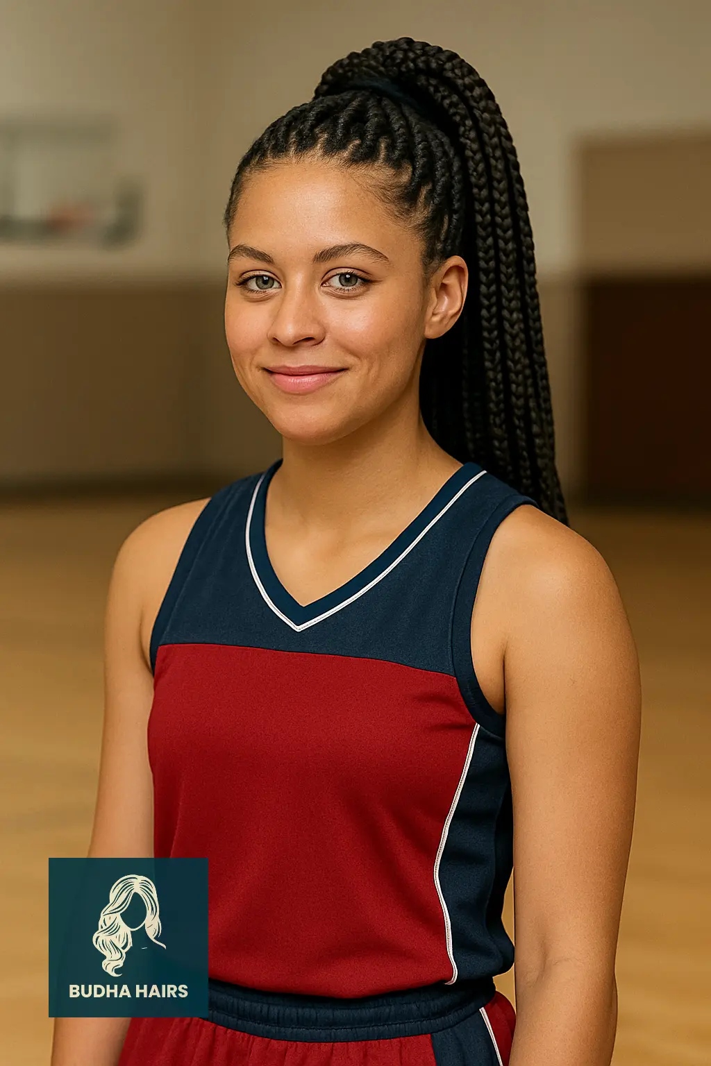 Jumbo Box Braids in Ponytail