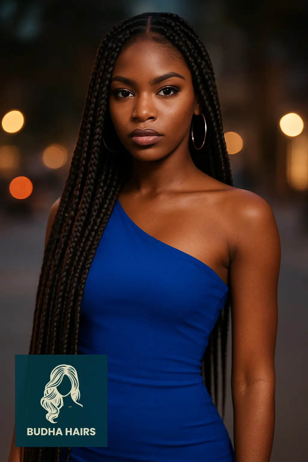 Jumbo Knotless Braids with Length