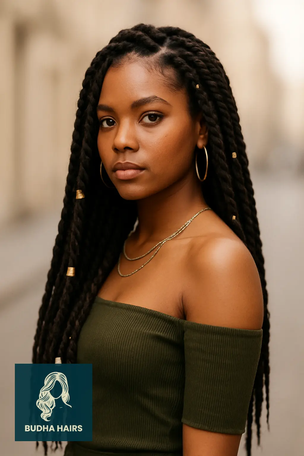 25 Stylish Two-Strand Twist Locs Hairstyles to Try in 2026 2 Jumbo Two-Strand Twist Locs with Accessories