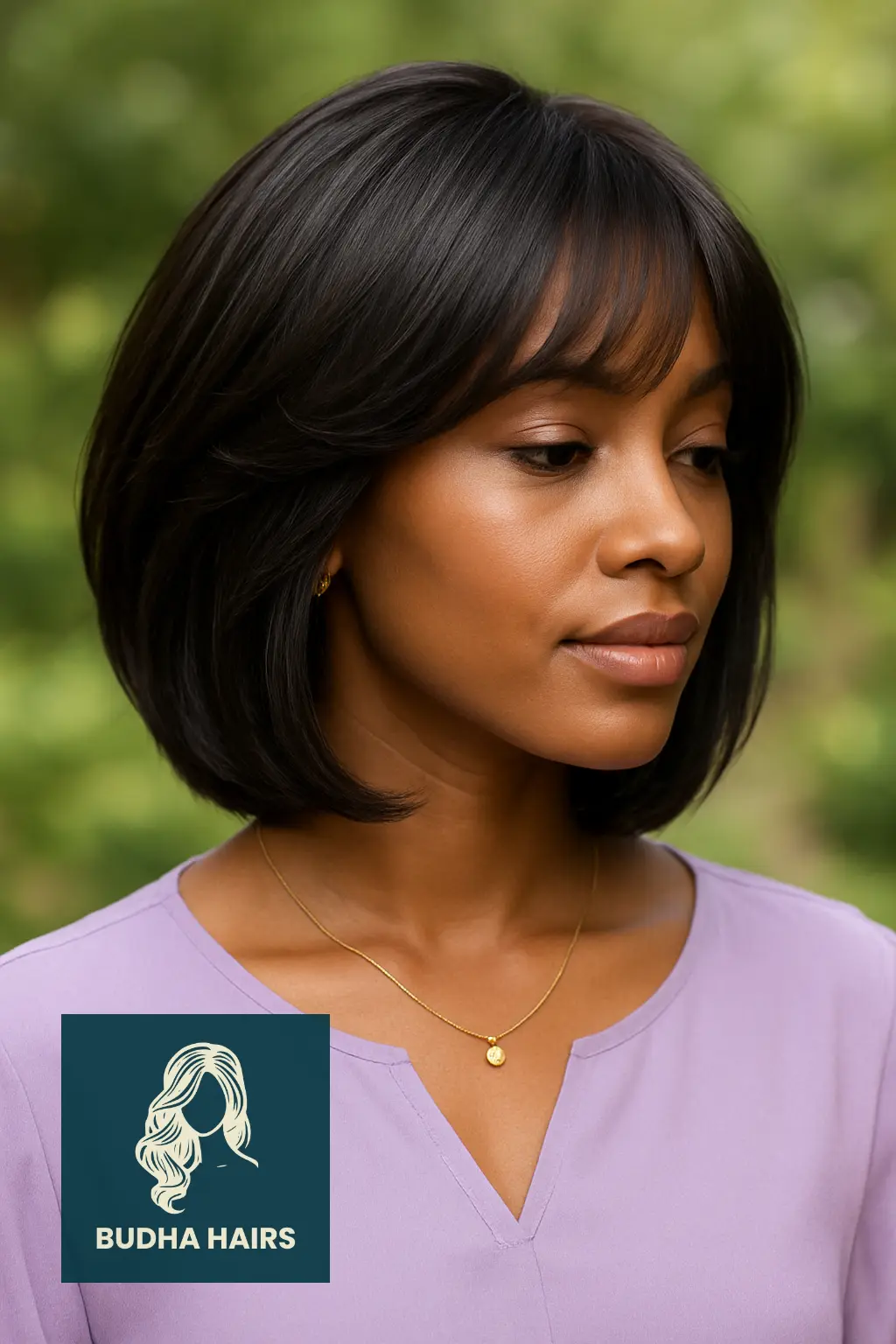 Layered Bob with Long Bangs