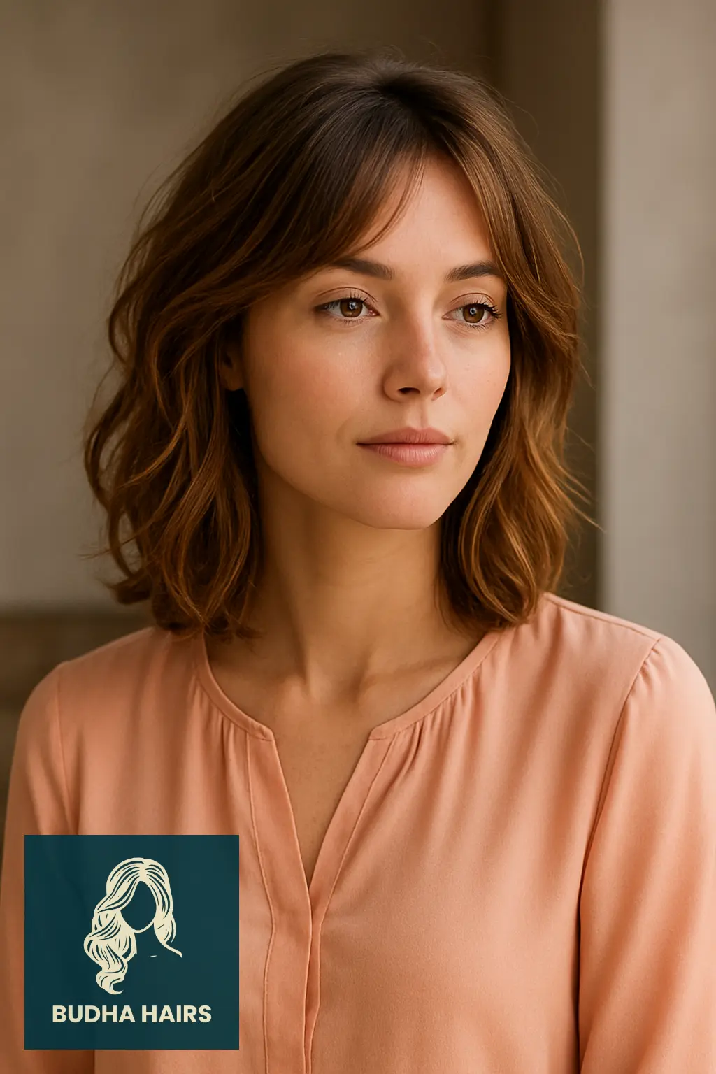 30 Flattering Hairstyles for Thin Wavy Hair 14 Layered Mid-Length Cut with Texture