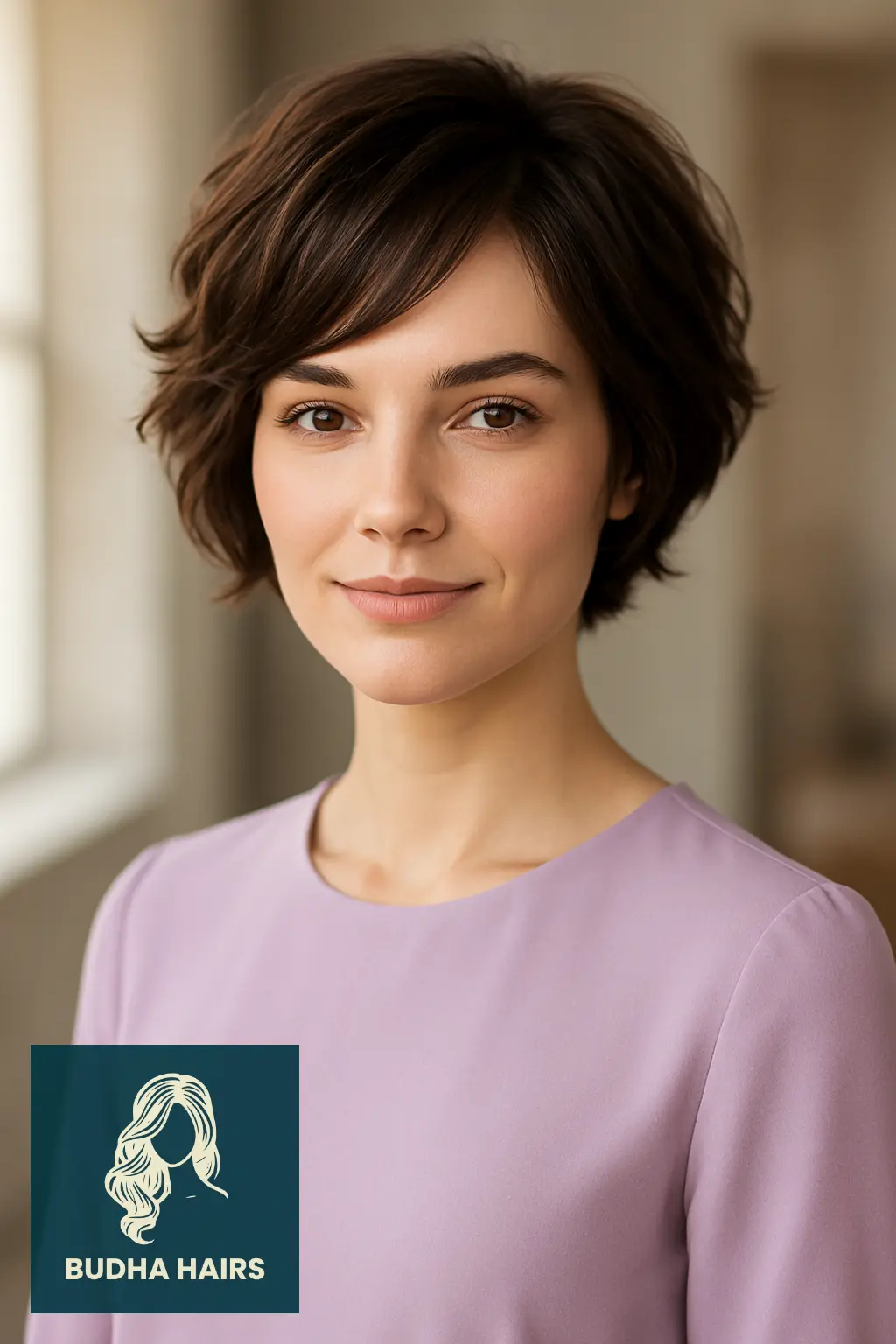 30 Flattering Hairstyles for Thin Wavy Hair 8 Layered Pixie-Bob with Wave Definition