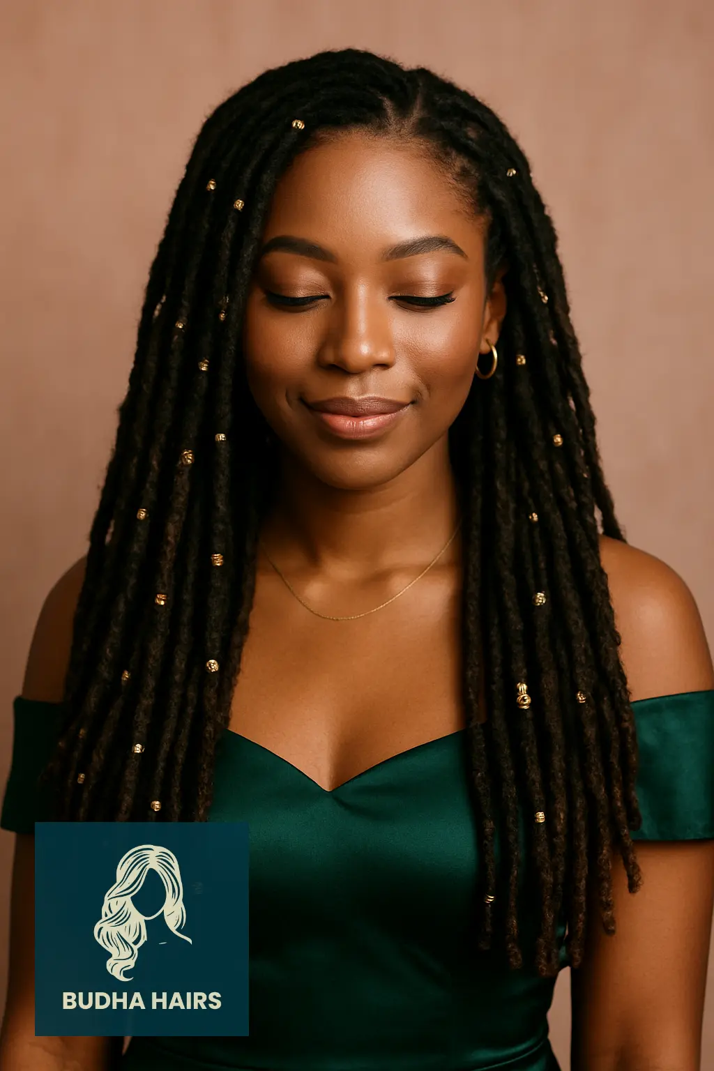 Long Locs with Decorative Accessories