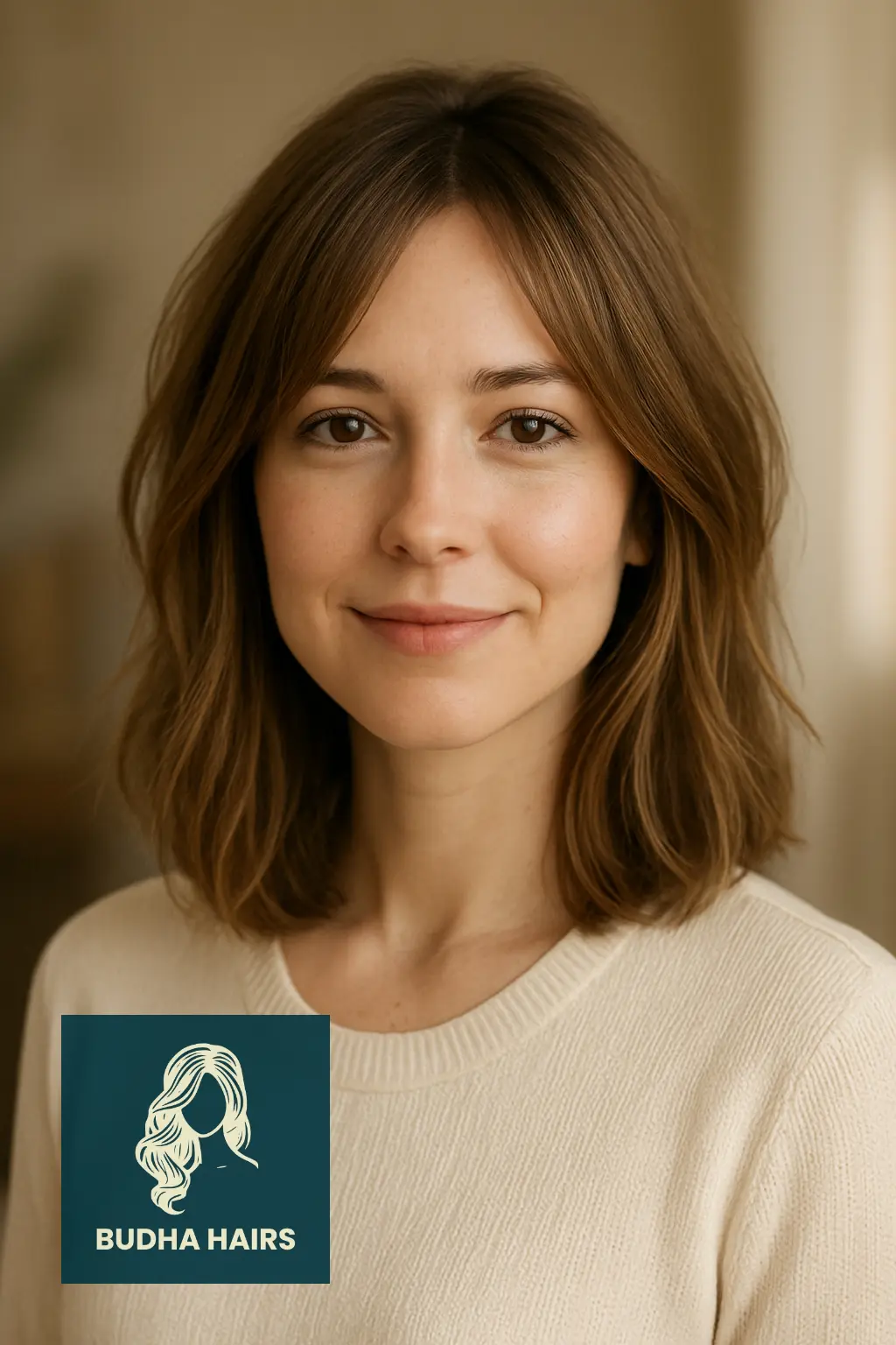  Long Textured Bob with Face-Framing Layers
