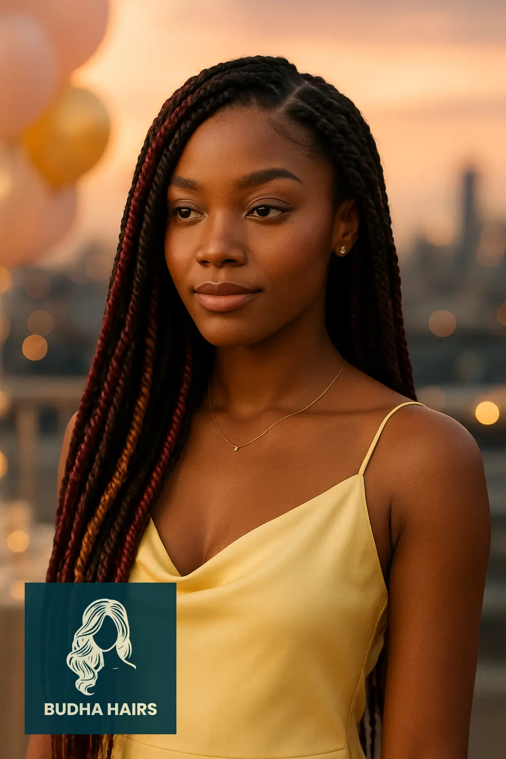 Long Twists with Color Accents