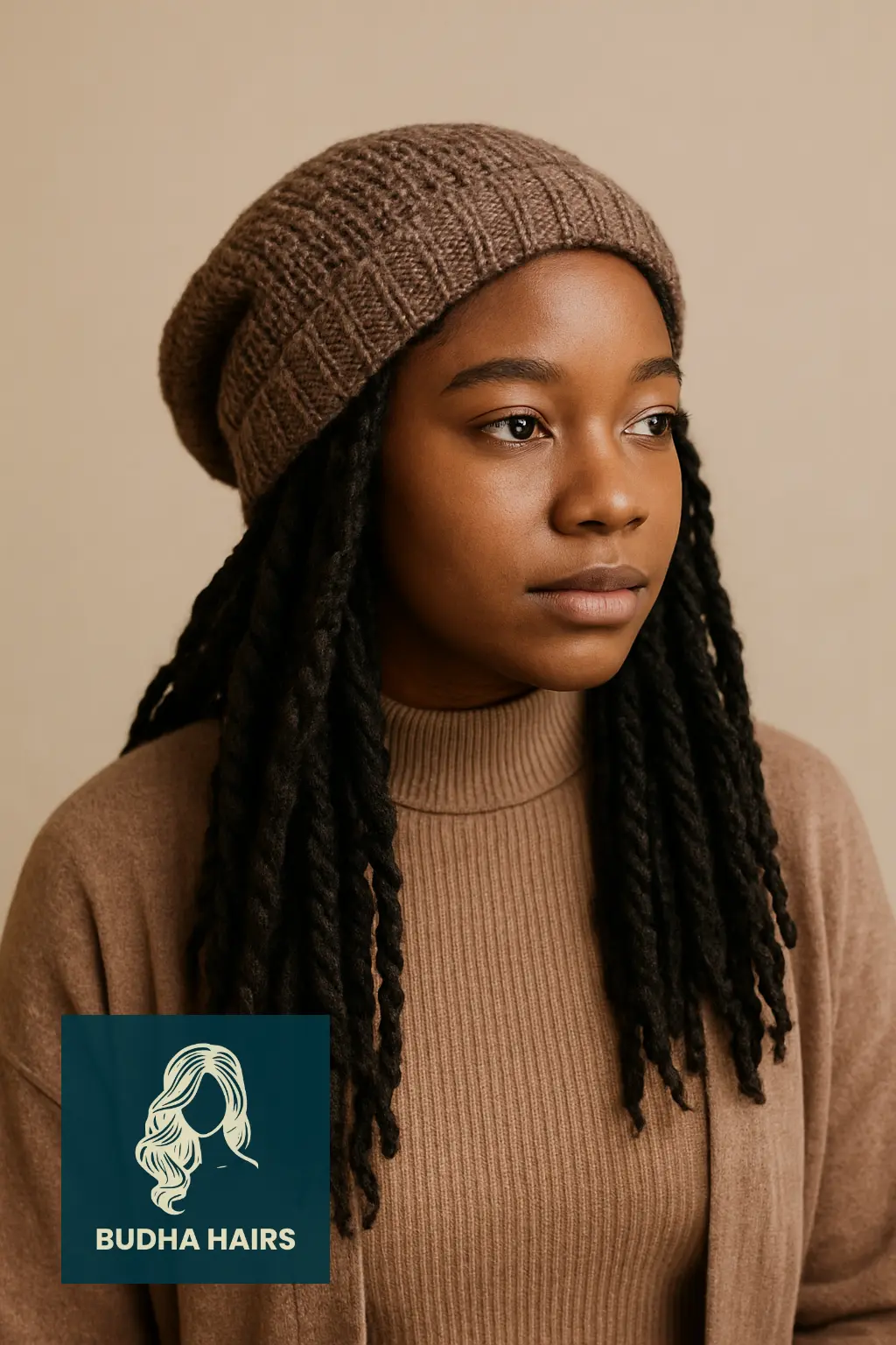 Loose Marley Twists with Slouchy Hat