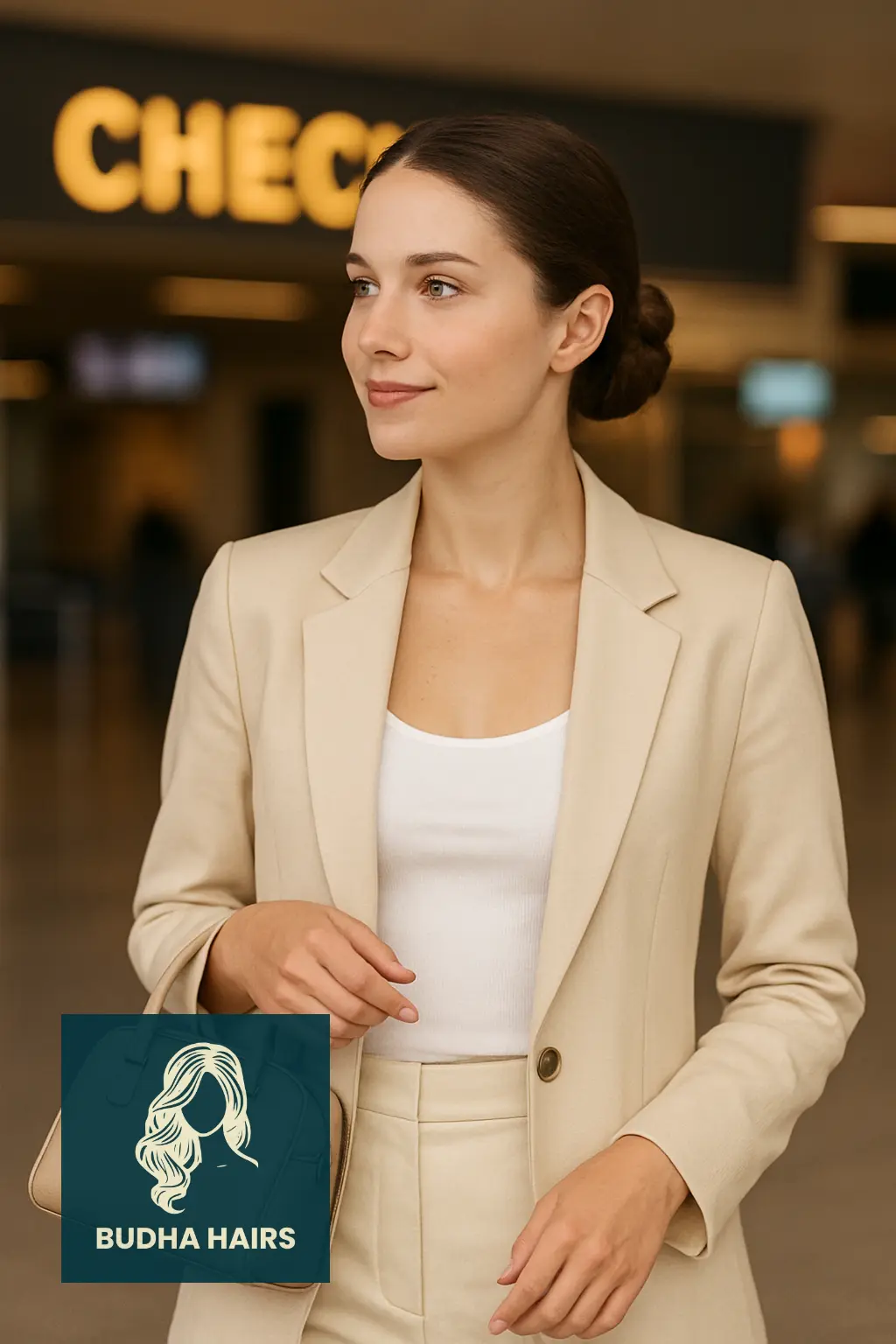 Low Braided Bun with Sleek Finish