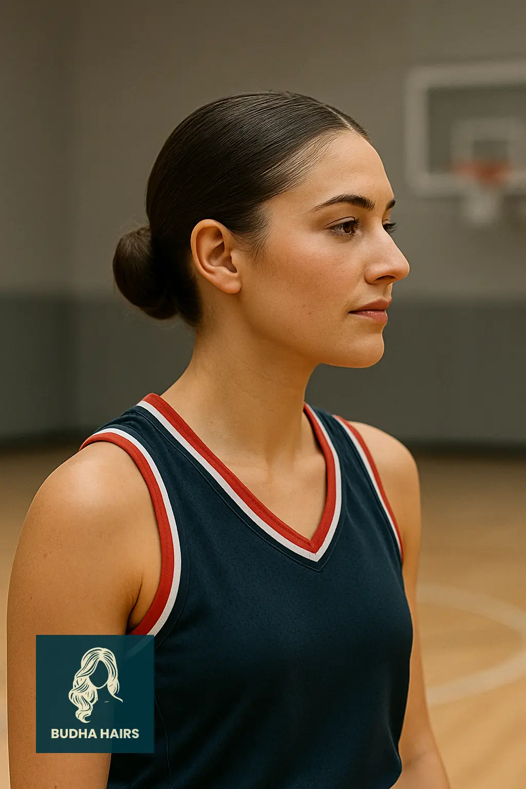 Low Bun with Edge Styling