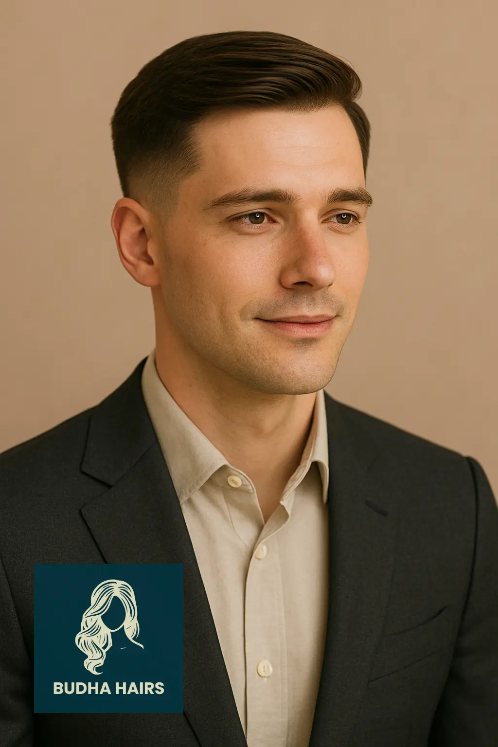 Low Fade with Side Sweep