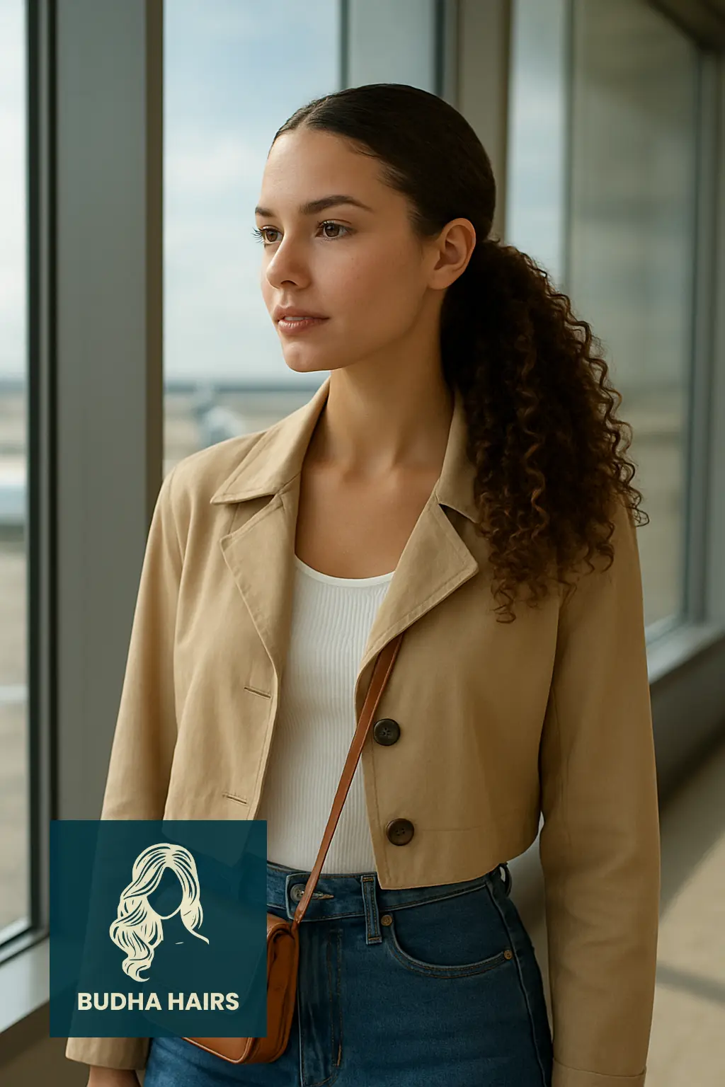 Low Ponytail with Defined Curls