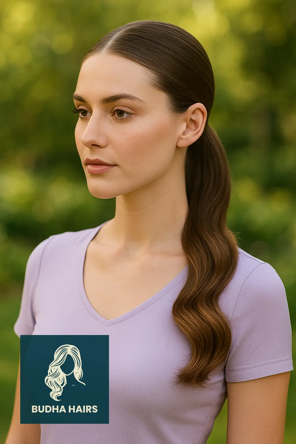 30 Sleek Ponytail Hairstyles That Redefine Chic Elegance 15 Low Sleek Ponytail with Waves