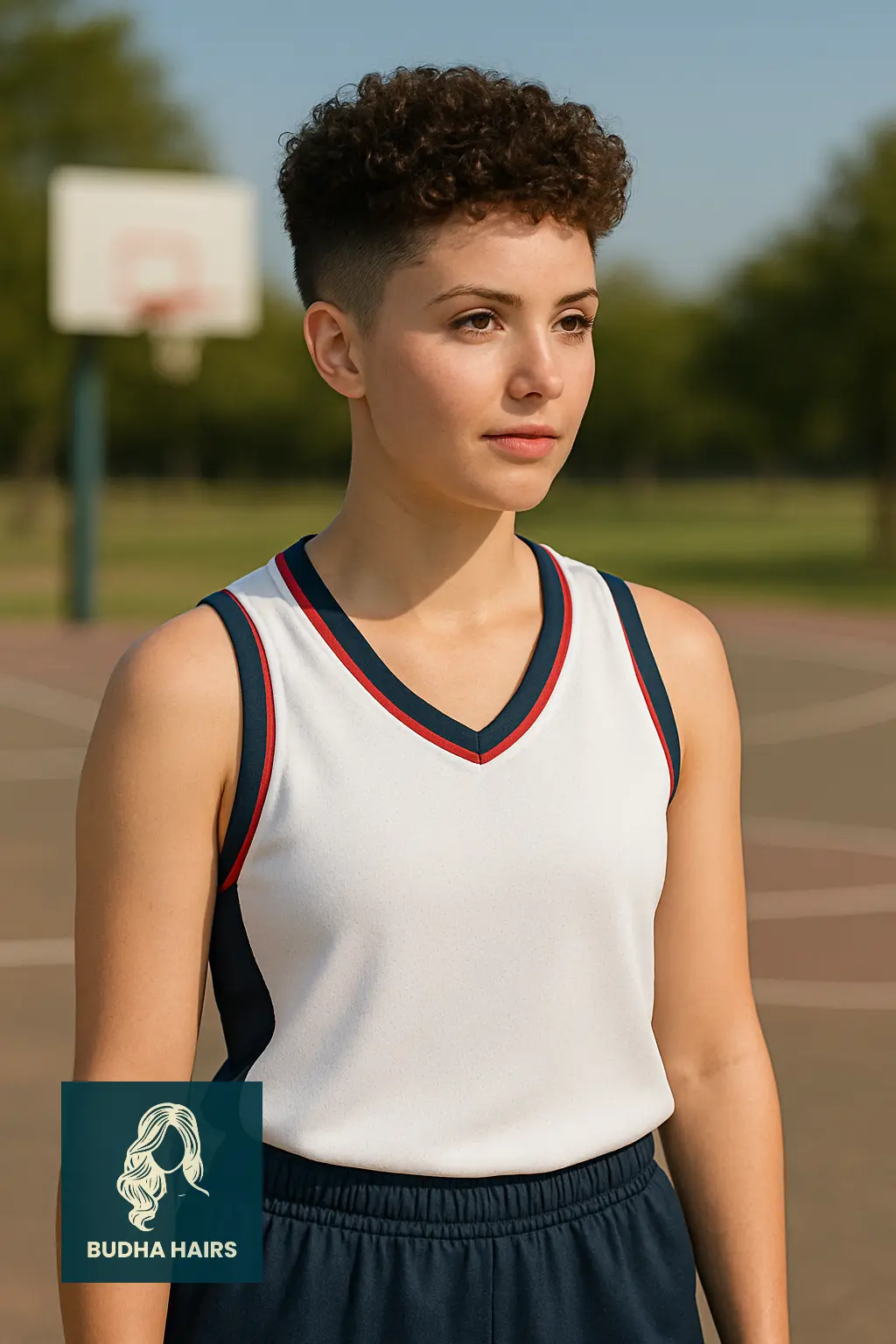 Low Taper with Curly Top