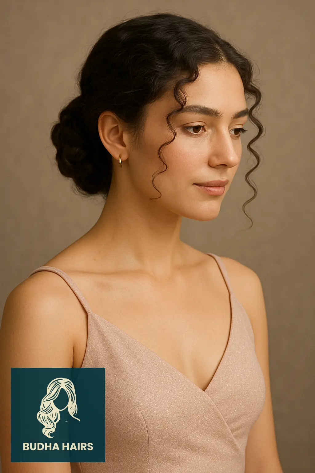 30 Protective Hairstyles for 3a Hair to Keep Your Curls Healthy and Stylish 16 Low Twisted Chignon for Special Occasions