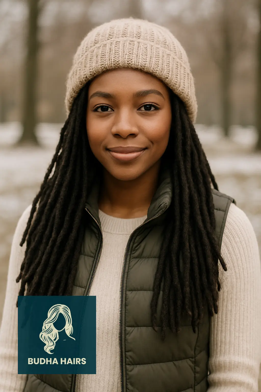  Marley Locs with Knit Hat