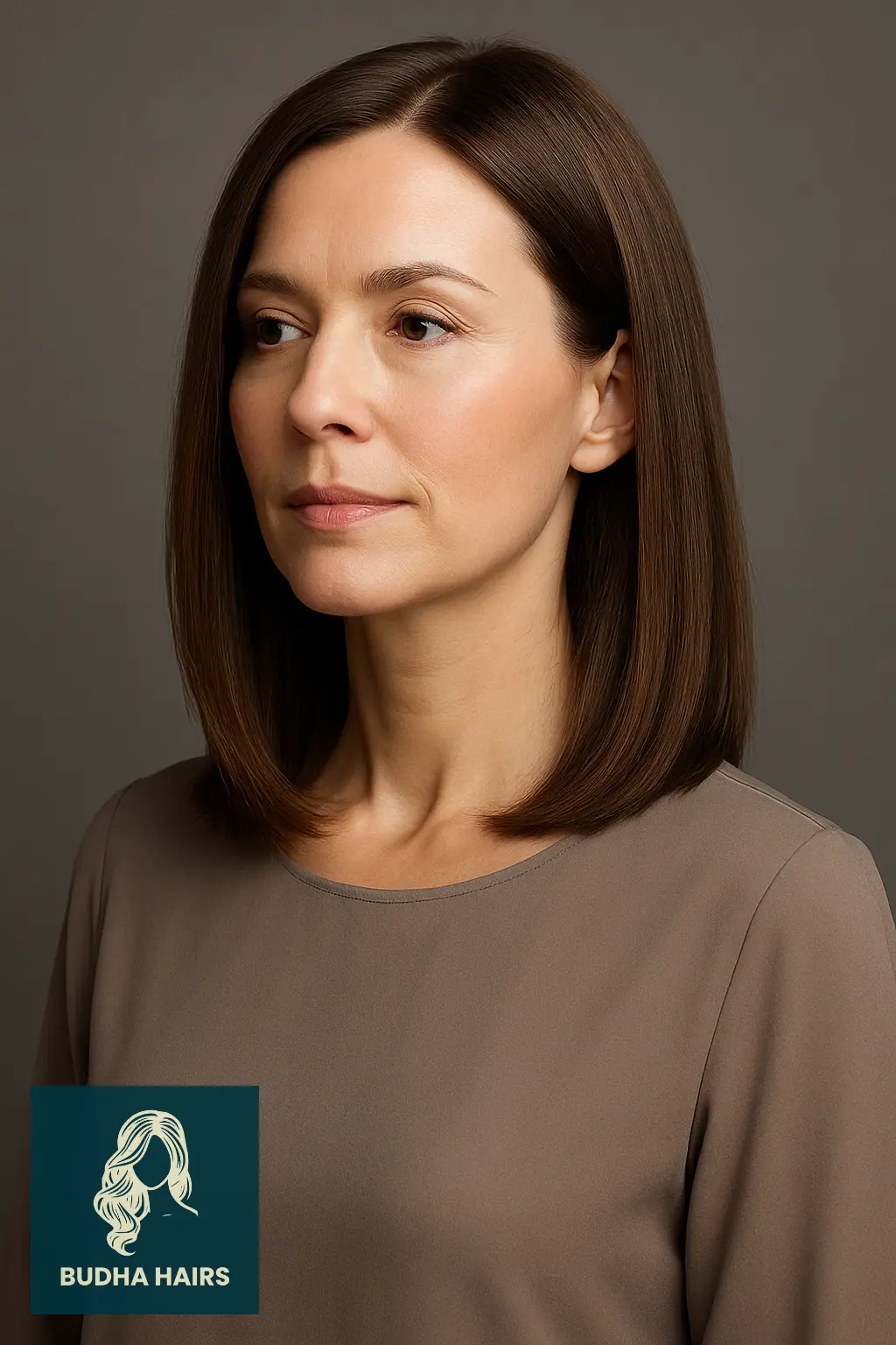 35 Stunning Mid Length Hairstyles Over 40 to Refresh Your Look 30 Mid Length Cut with Sleek Straight Finish