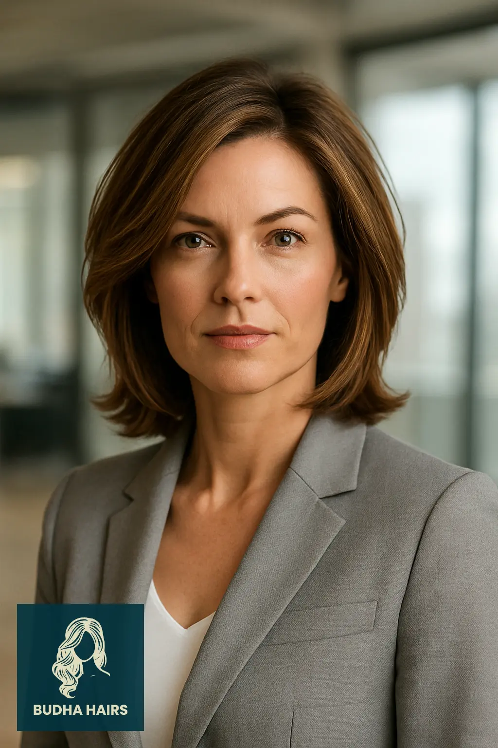 35 Stunning Mid Length Hairstyles Over 40 to Refresh Your Look 34 Mid Length Hair with Angled Layers