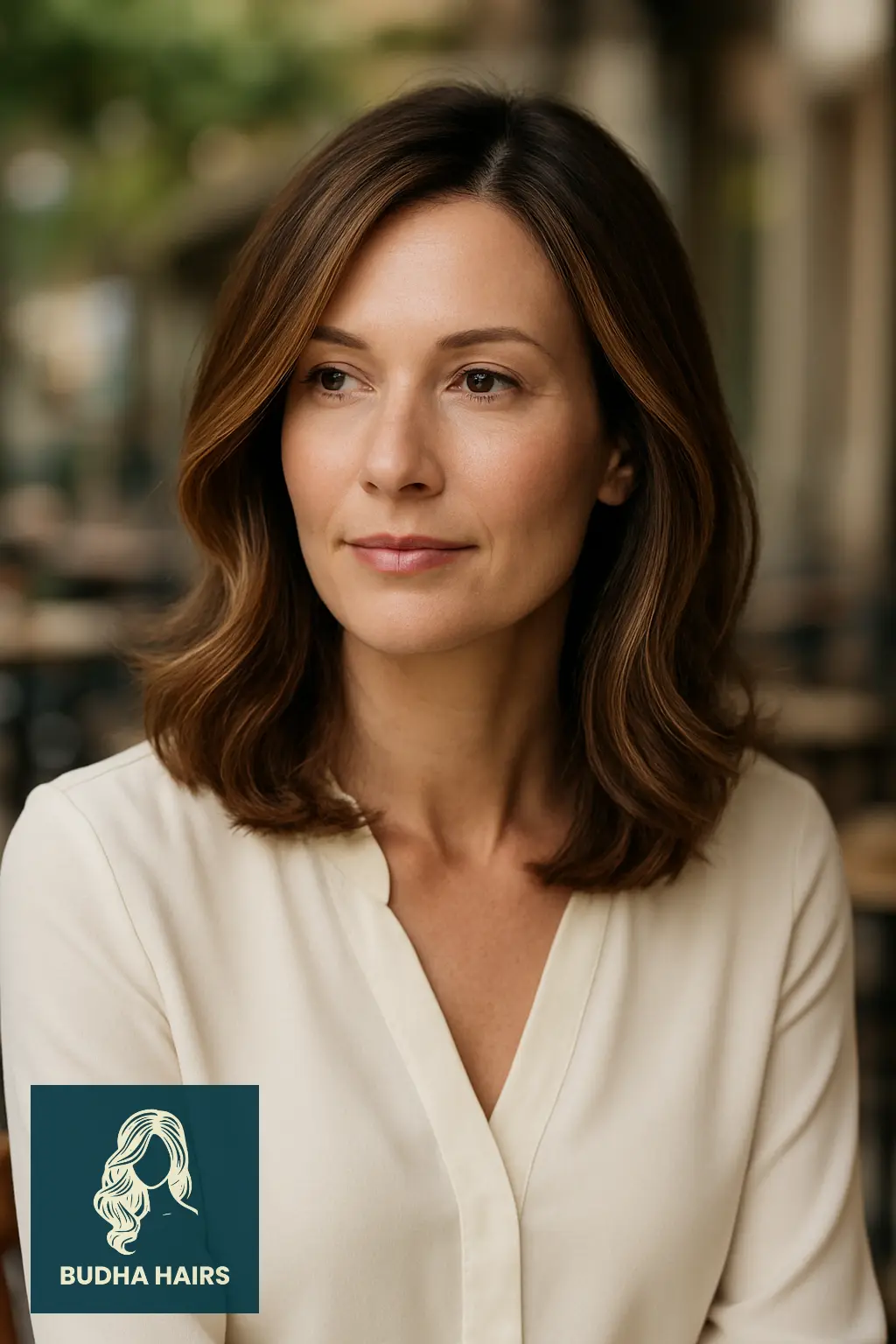 35 Stunning Mid Length Hairstyles Over 40 to Refresh Your Look 27 Mid Length Hair with Subtle Balayage