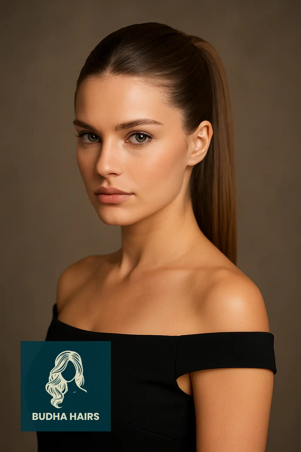 30 Sleek Ponytail Hairstyles That Redefine Chic Elegance 6 Middle Part Sleek Ponytail with Volume