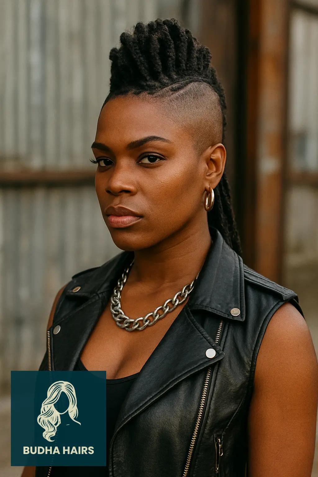30 Bold One Side Shaved Hairstyles for Black Women 21 Mohawk Braids with Shaved Side