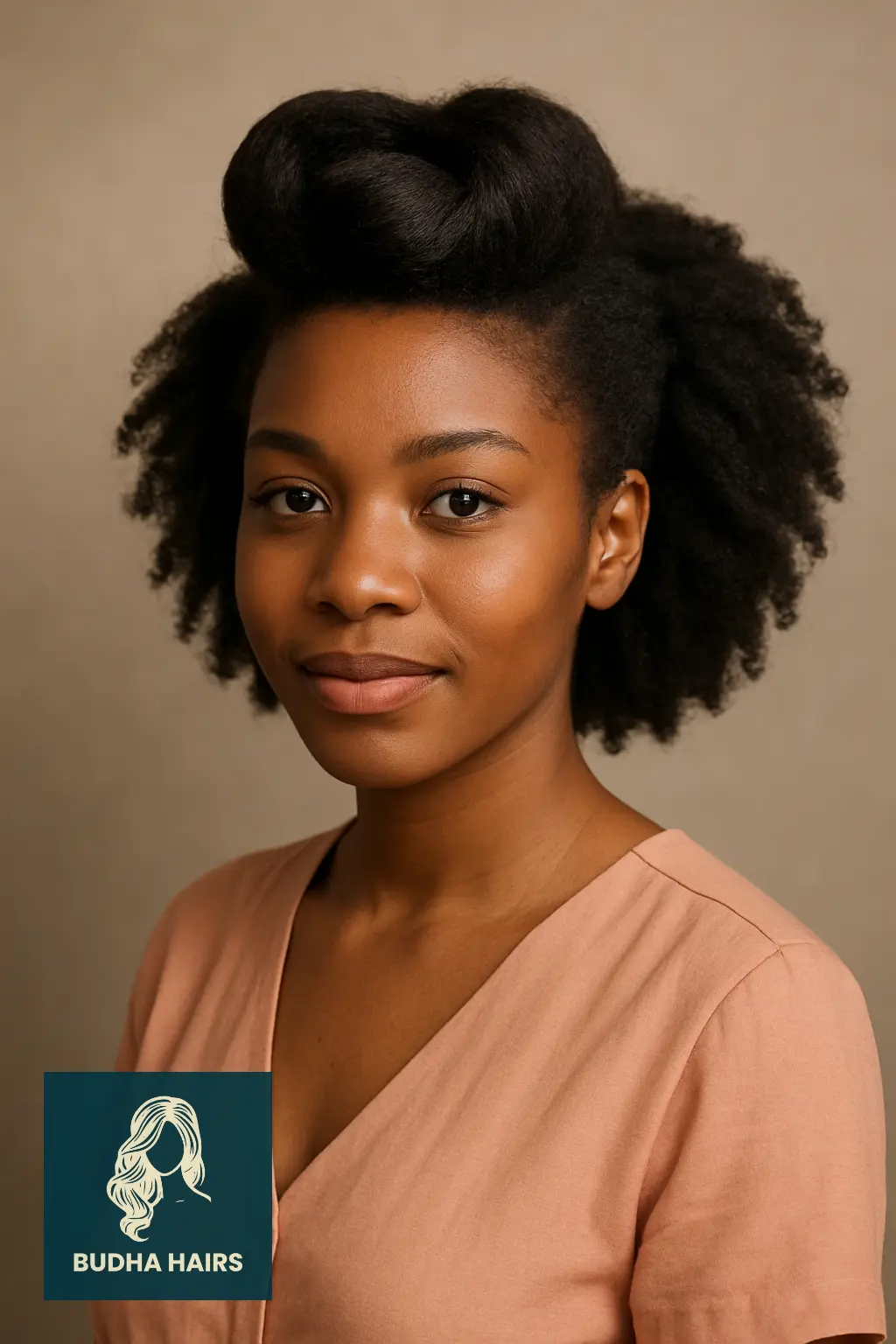 30 Stunning Awkward Length 4C Hairstyles to Try in 2025 10 Pin-Up Roll with Natural Texture