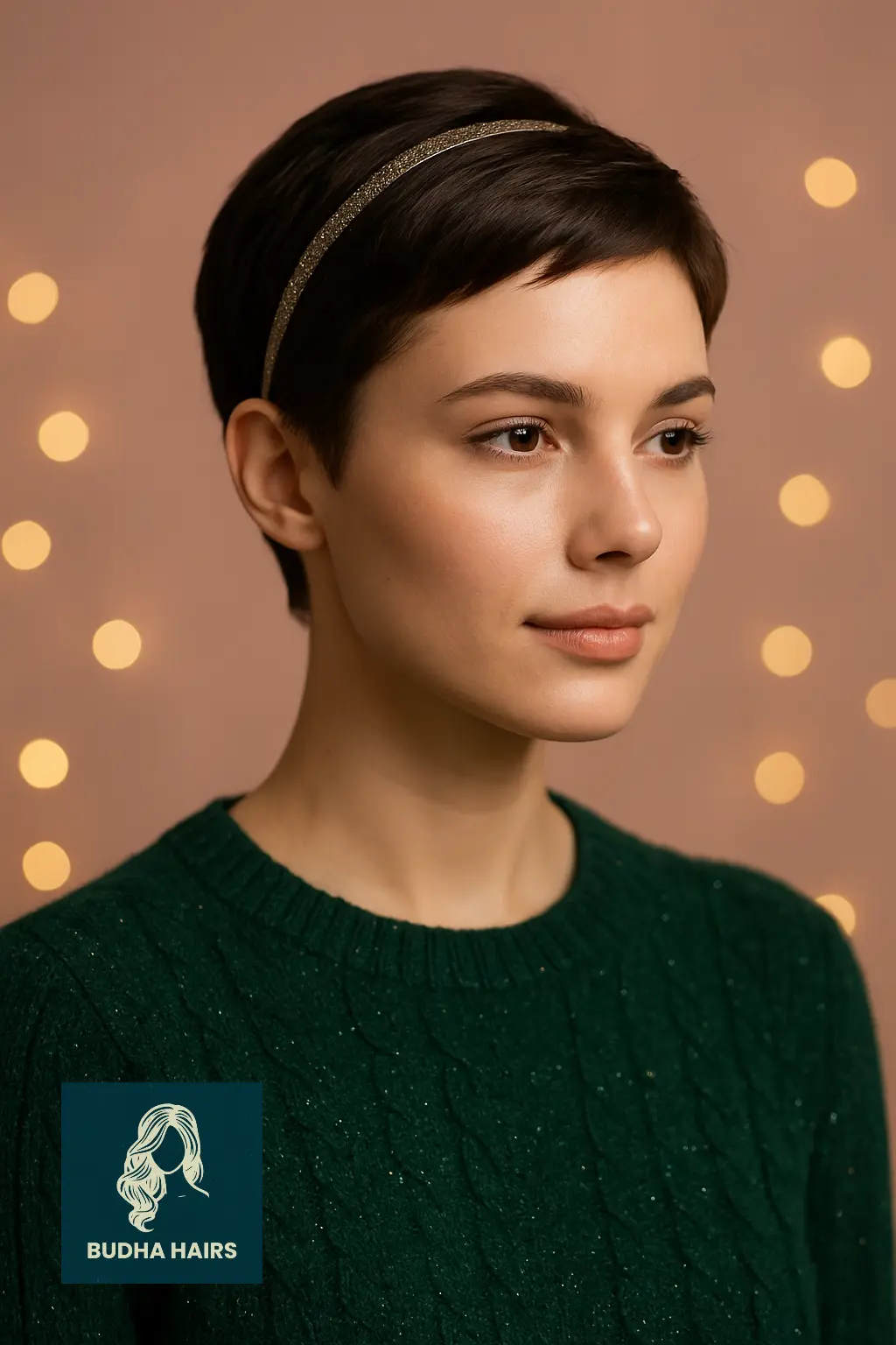Pixie Cut with Metallic Headband