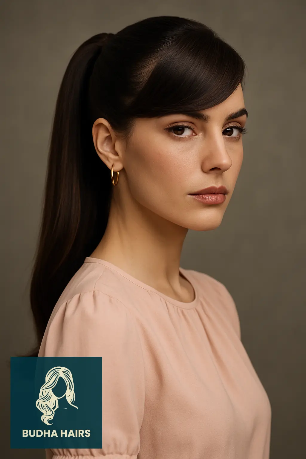 32 Gorgeous Weave Ponytail Hairstyles with Bangs for Every Occasion 23 Ponytail with Swoop Bangs