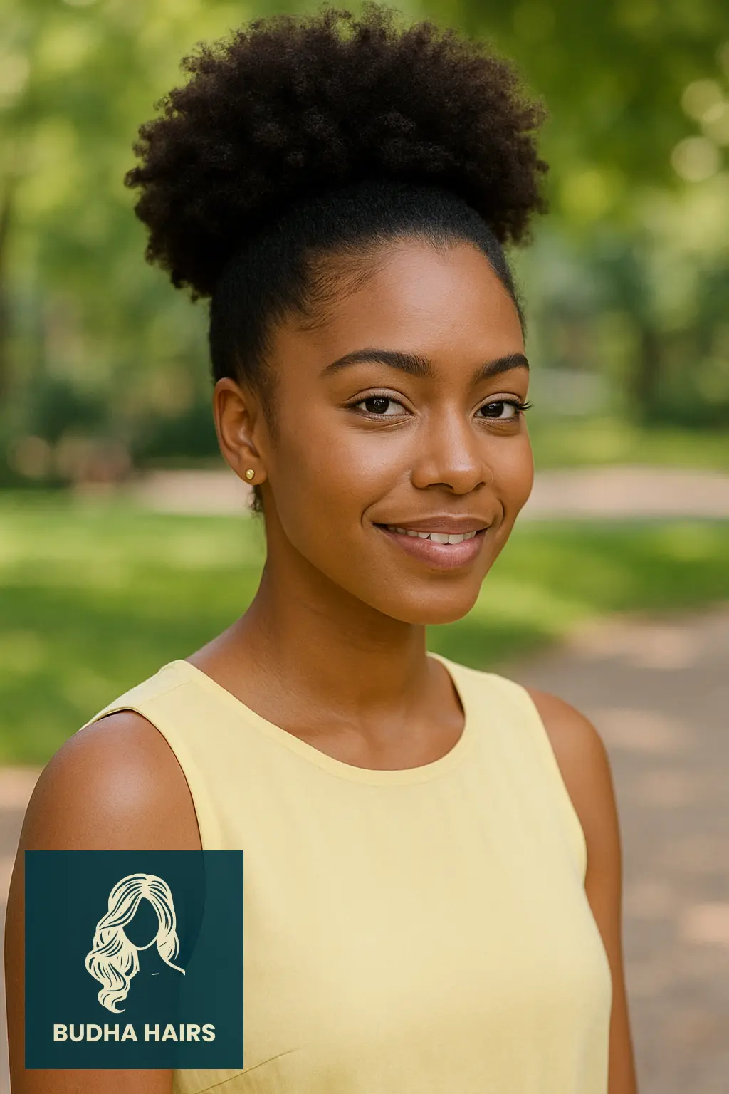 30 Beautiful Protective Hairstyles for Curly Hair 20 Protective High Puff Hairstyle