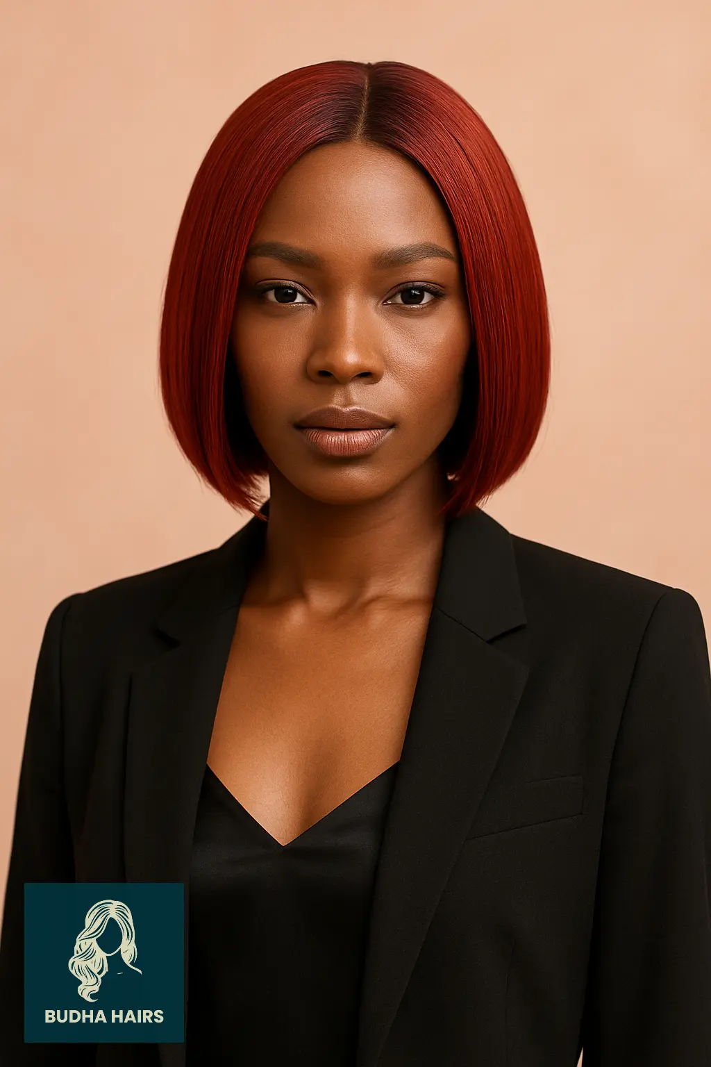 Red Bob with Center Part Precision